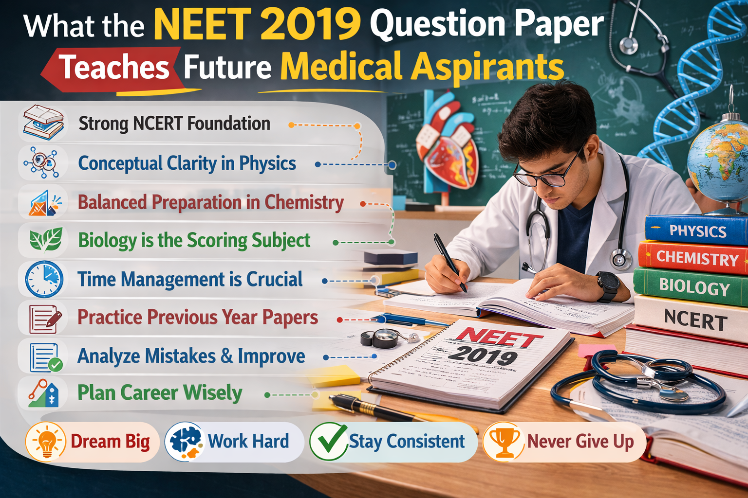 What the NEET 2019 Question Paper Teaches Future Medical Aspirants | NEET Rank Predictor, NMC, WDOMS & MBBS in Georgia